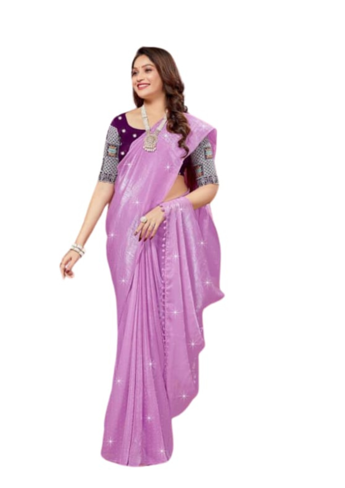 Women Jacquard Party Wear Saree With Embroidery Blouse
