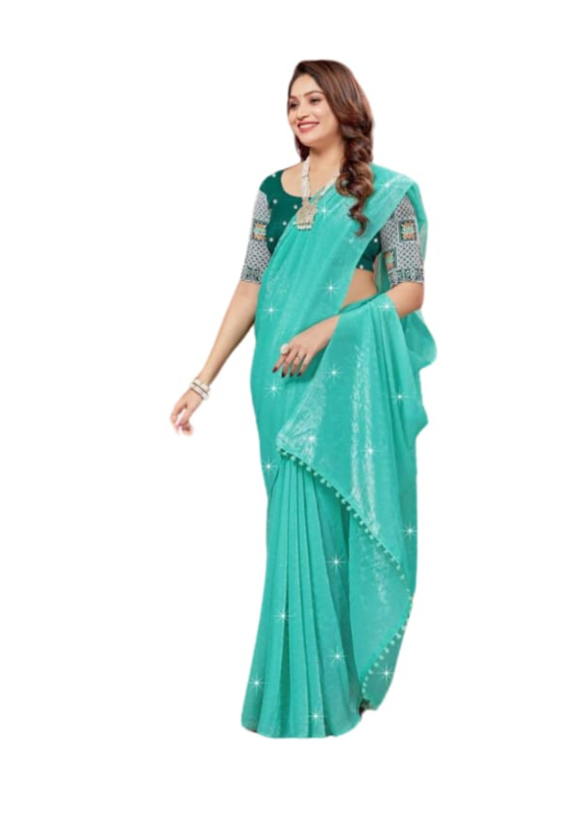 Women Jacquard Party Wear Saree With Embroidery Blouse