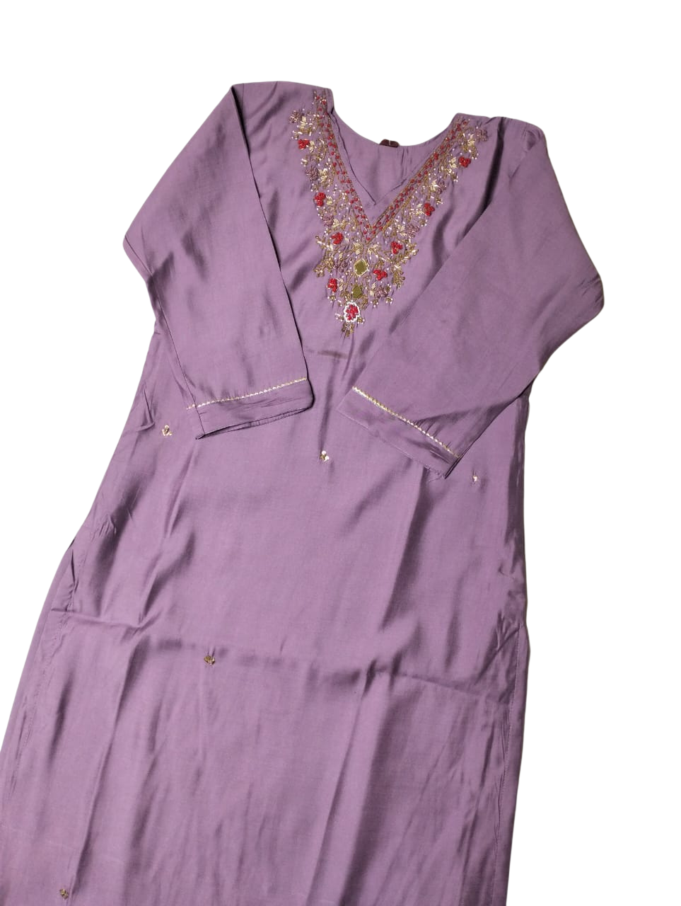 Latest Handwork Silk Blend Kurti Set