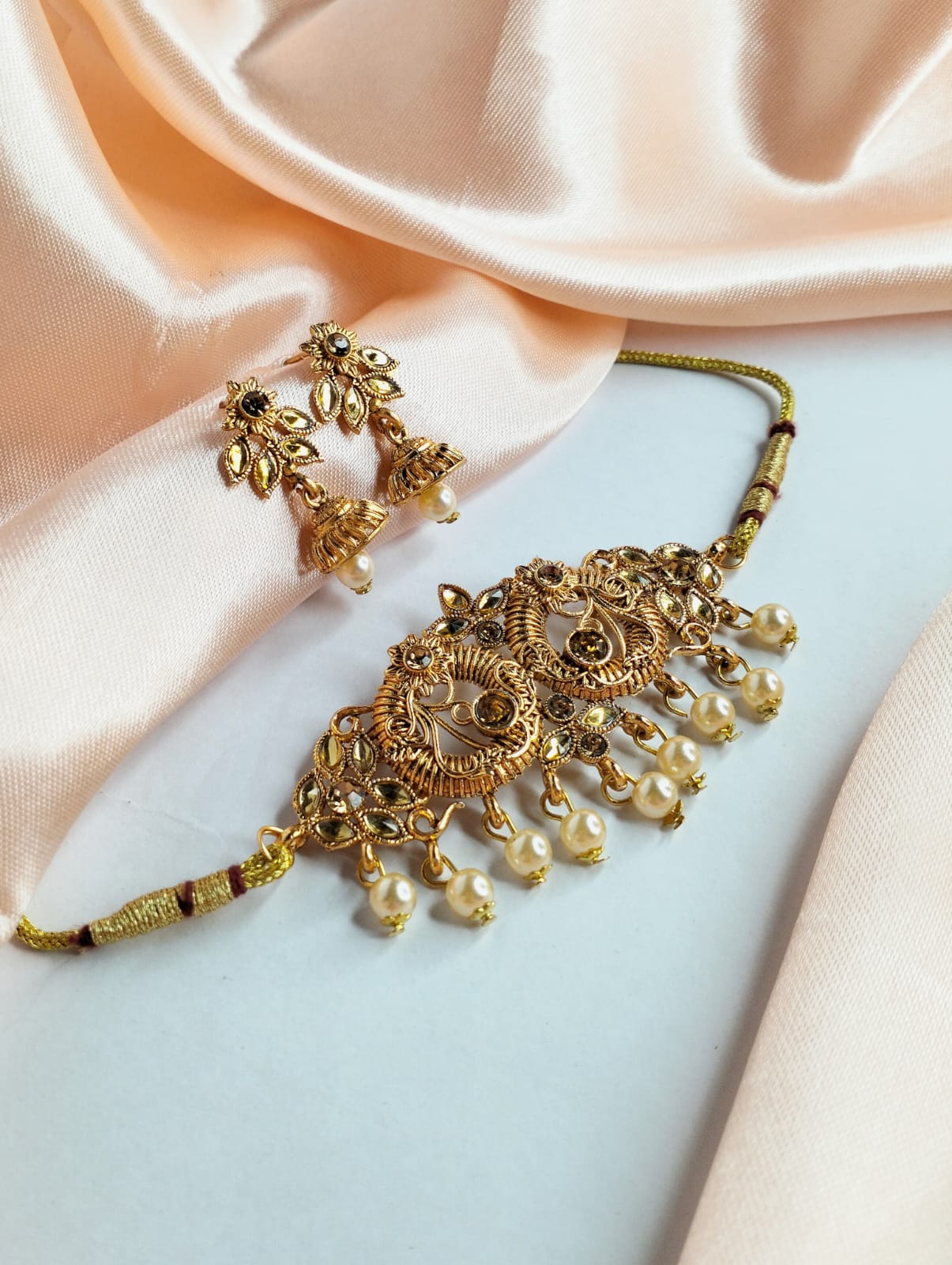 Party Wear Stylish Jewellery Set With Earring For Girls & Women