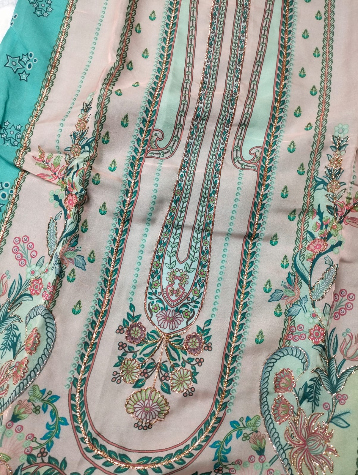 Latest Organza Kurti Set With Dupatta