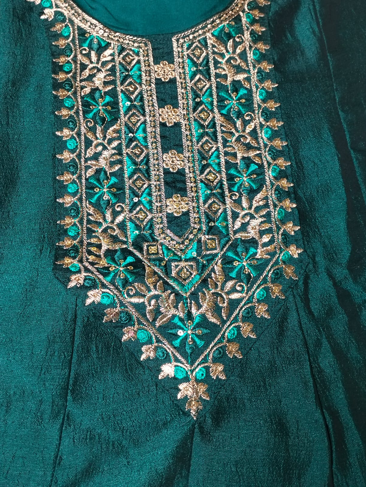 Latest Silk Blend Anarkali With Pant And Dupatta