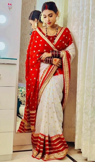 Women Special Pure Georgette Jaipuri Tie Dye Zari Weaving Saree