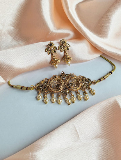 Party Wear Stylish Jewellery Set With Earring For Girls & Women
